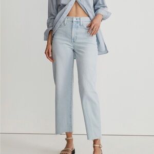 Madewell The Perfect Vintage Wide-Leg Crop Jean Size 27 Ward Wash Light Denim